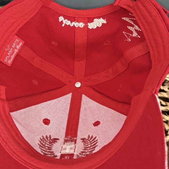 Switzerland Embroidered Red Adjustable Hat Splash Arts 100% Cotton - Picture 8 of 10